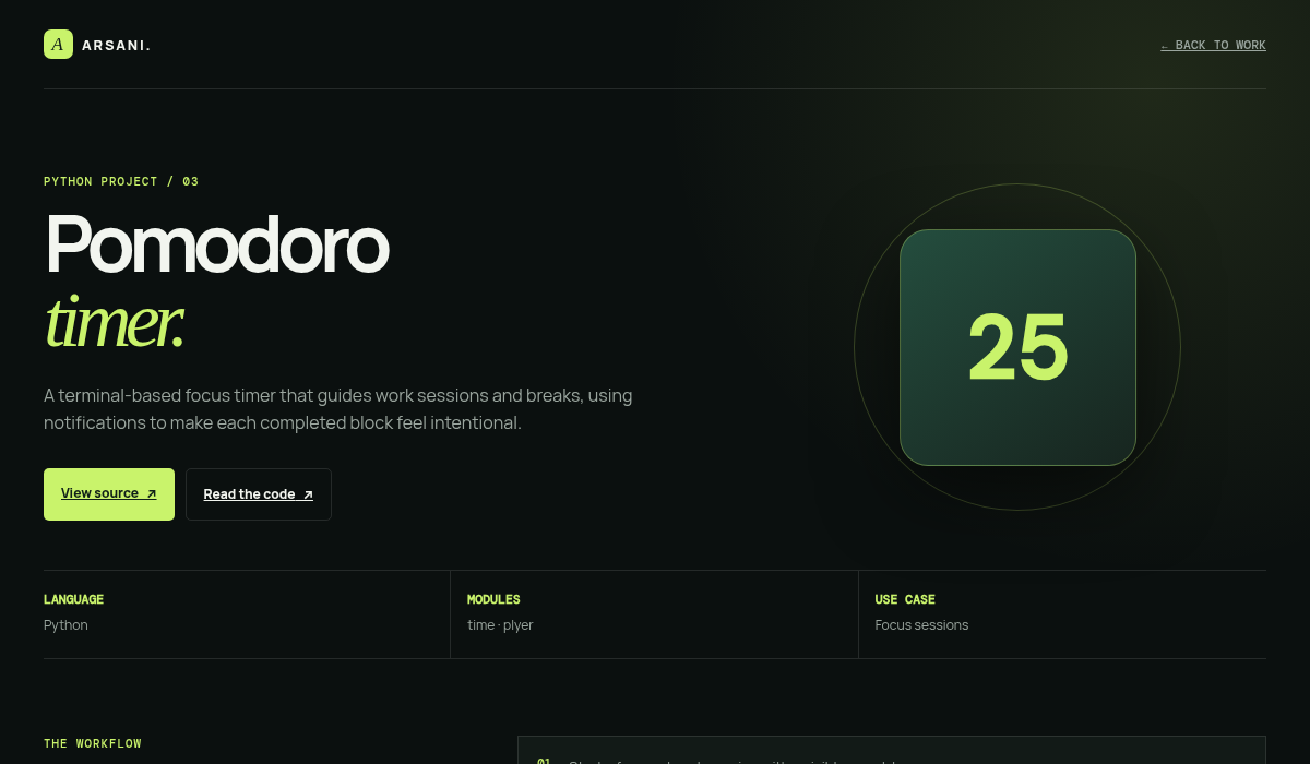 Python Pomodoro Timer cover